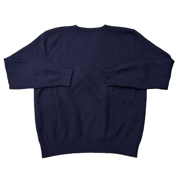Polo Ralph Lauren Wool V-Neck Sweater Dark Navy Size XL - Picture 2 of 8
